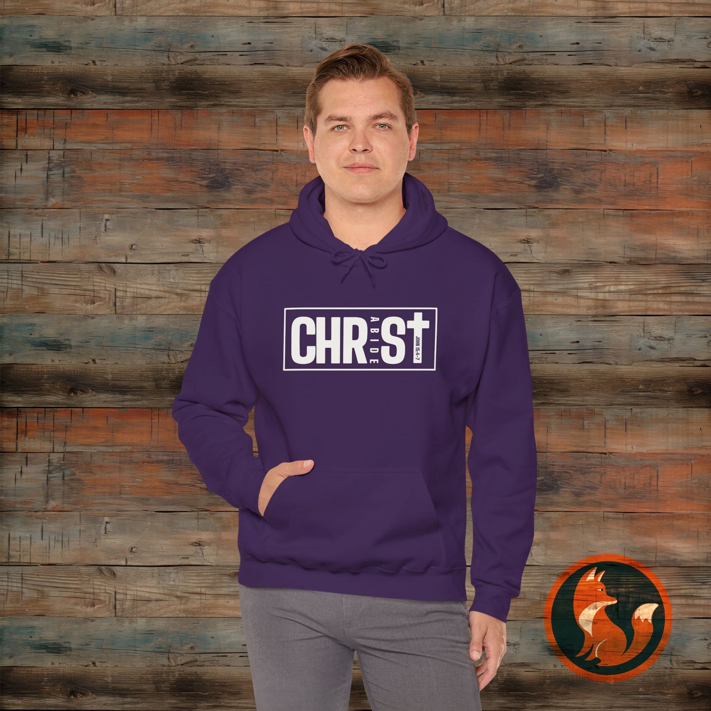 Faith-Inspired Hoodie with Christ Design | Cozy Christian Apparel, Unisex Sweatshirt, Casual Wear, Gift for Believers, Church Events