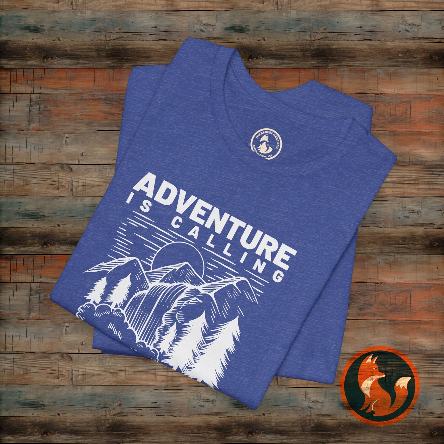 Adventure Is Calling Unisex Tee | Perfect for Outdoor Lovers, Camping, Hiking, Travel, Gifts