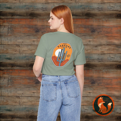 Saguaro Sunset Tee, Unisex Graphic Tee, Desert Vibes Shirt, Travel Souvenir T-Shirt, Outdoor Adventure Wear, Casual Summer Apparel