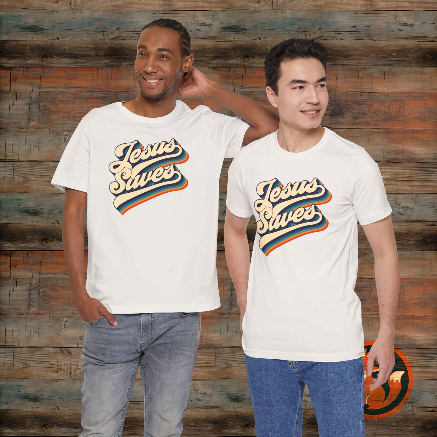 Stylish Jesus Saves Tee, Faith-Based Tee, Unisex Graphic Shirt, Everyday Comfort, Perfect Gift for Believers