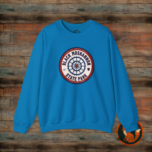 Unisex Heavy Blend™ Crewneck Sweatshirt - Vintage Black Moshanon State Park Design, Outdoor Adventure Wear, Perfect Gift for Nature [...]