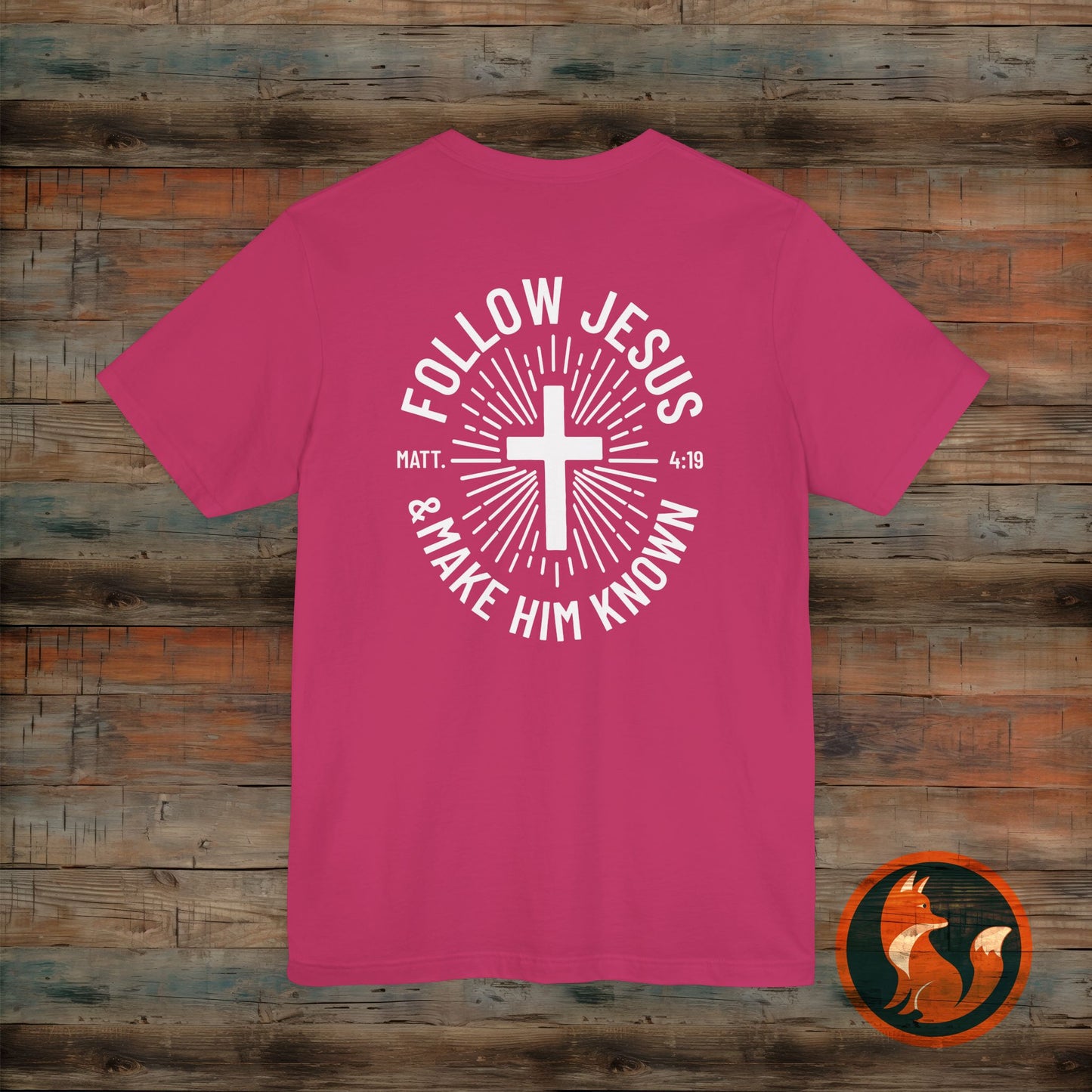 Faith-Inspired Unisex Tee - Follow Jesus Design, Christian Apparel, Inspirational Shirt, Gift for Believers, Religious Tee