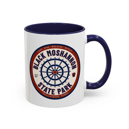 Accent Coffee Mug with Black Moshannion State Park Design - Perfect for Nature Lovers, Hiking Gifts, Outdoor Adventures, Unique Coffee [...]