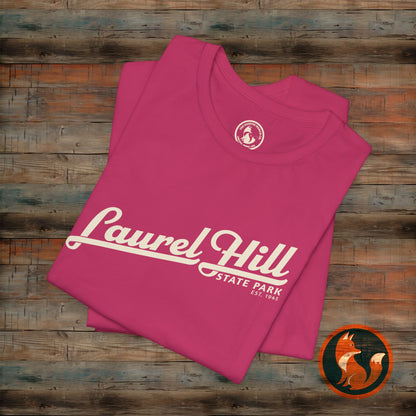 Laurel Hill State Park Tee, Unisex Green Short Sleeve Shirt for Outdoor Lovers, Nature Gift, Adventure Apparel, Hiking T-Shirt, Summer Wear