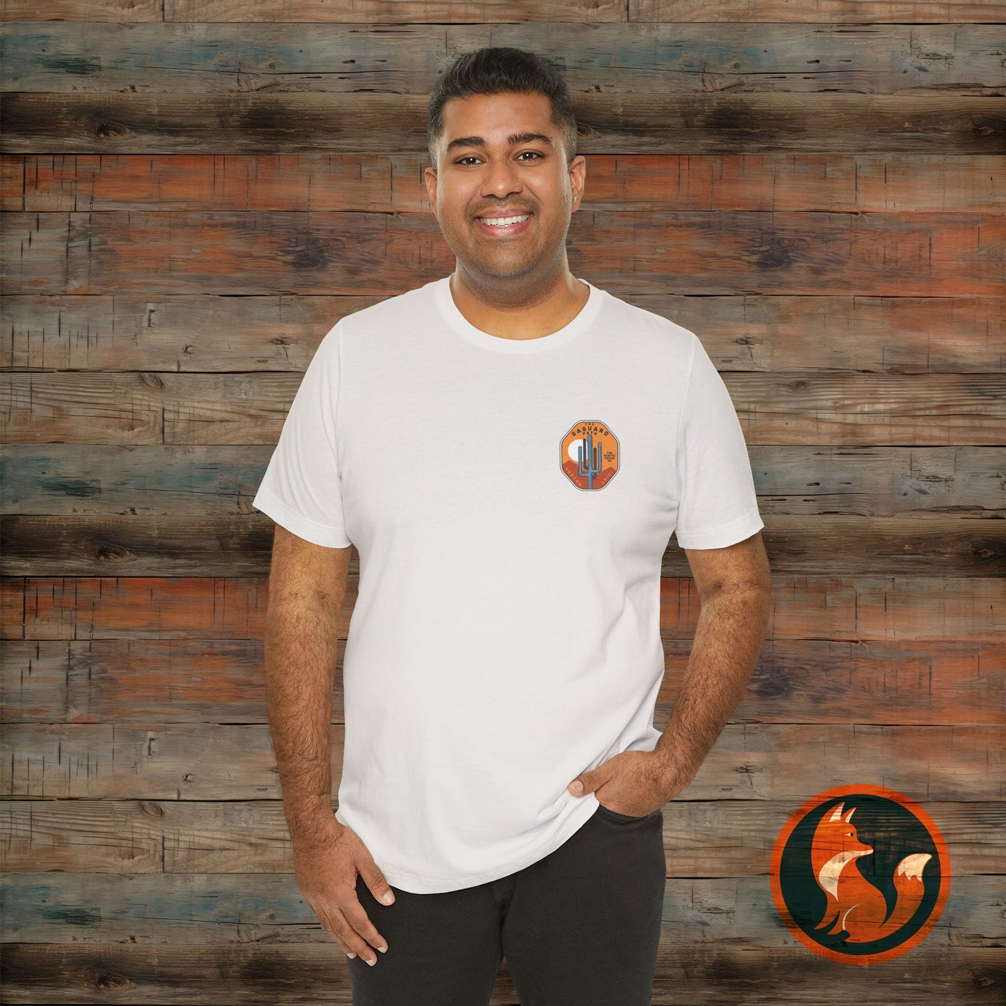 Saguaro Sunset Tee, Unisex Graphic Tee, Desert Vibes Shirt, Travel Souvenir T-Shirt, Outdoor Adventure Wear, Casual Summer Apparel