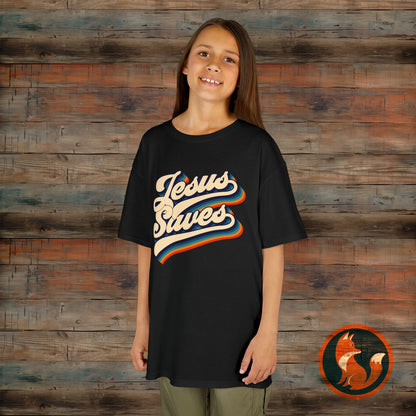 Kids Jesus Saves Tee, Cute Christian Tee, Church T-Shirt, Kids Casual Wear, Faith-Based Apparel