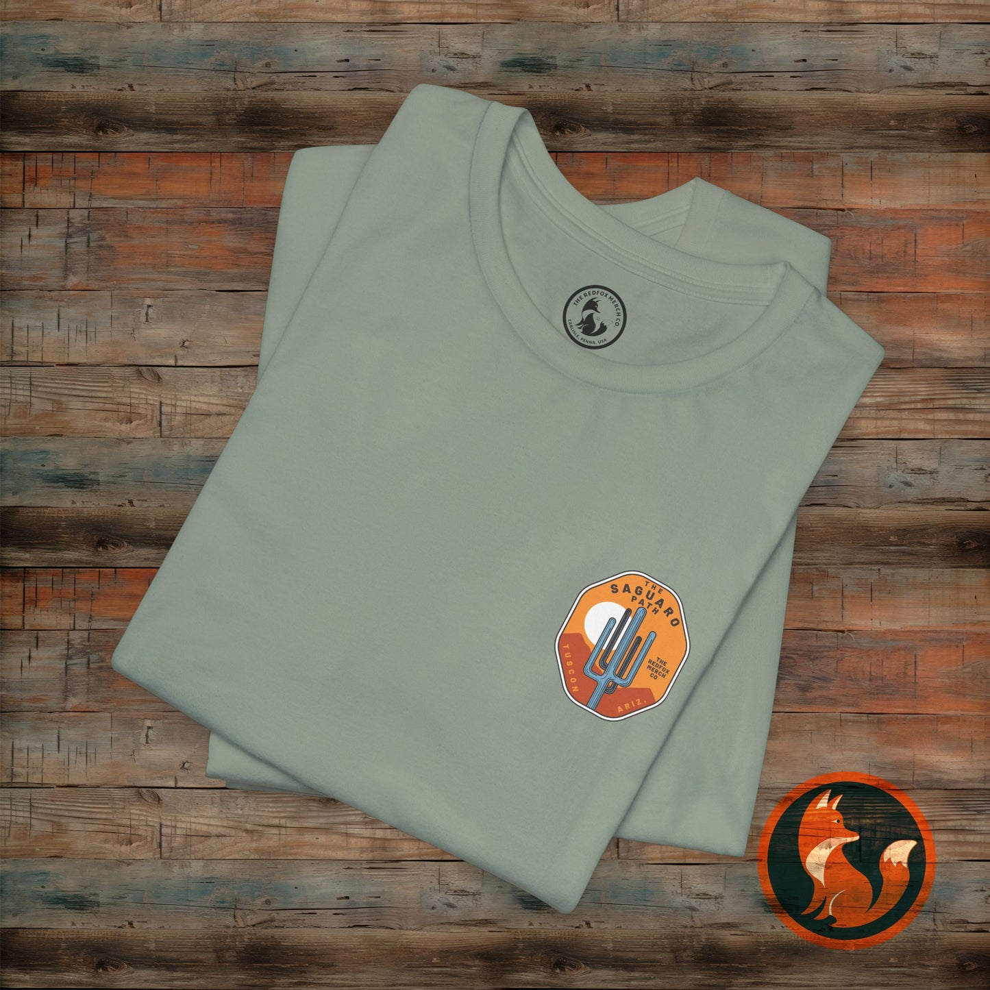 Saguaro Sunset Tee, Unisex Graphic Tee, Desert Vibes Shirt, Travel Souvenir T-Shirt, Outdoor Adventure Wear, Casual Summer Apparel
