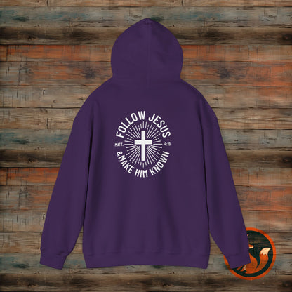 Faith-Inspired Hooded Sweatshirt - Follow Jesus Design, Unisex Cozy Pullover, Christian Apparel, Perfect Gift for Believers, Ideal for [...]