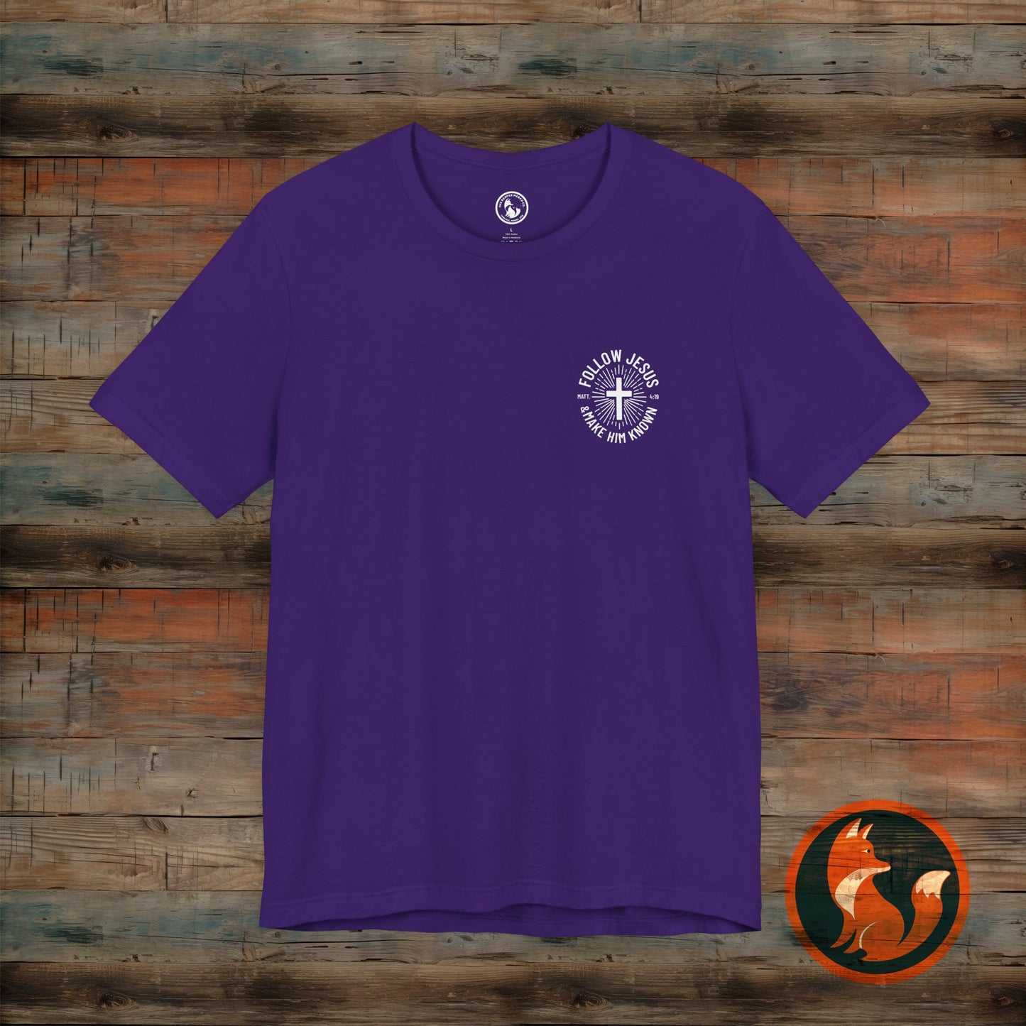 Faith-Inspired Unisex Tee - Follow Jesus Design, Christian Apparel, Inspirational Shirt, Gift for Believers, Religious Tee