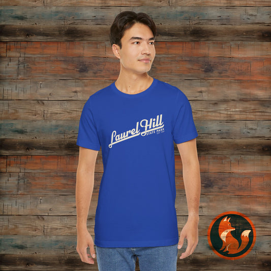 Laurel Hill State Park Tee, Unisex Green Short Sleeve Shirt for Outdoor Lovers, Nature Gift, Adventure Apparel, Hiking T-Shirt, Summer Wear