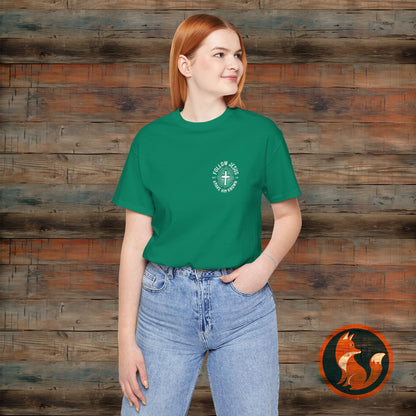 Faith-Inspired Unisex Tee - Follow Jesus Design, Christian Apparel, Inspirational Shirt, Gift for Believers, Religious Tee