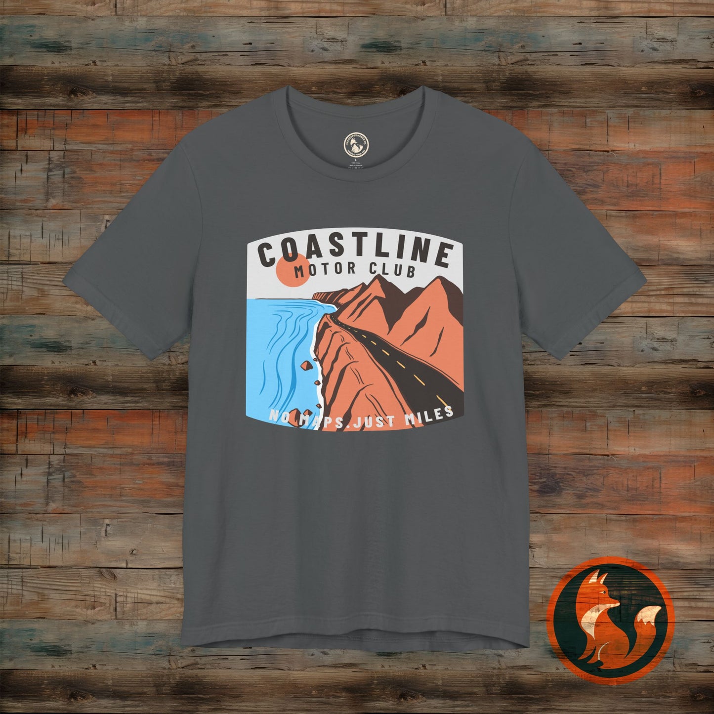 Coastline Motor Club Tee, Vintage Travel Shirt, Summer Vacation Apparel, Road Trip T-shirt, Adventure Gift Idea