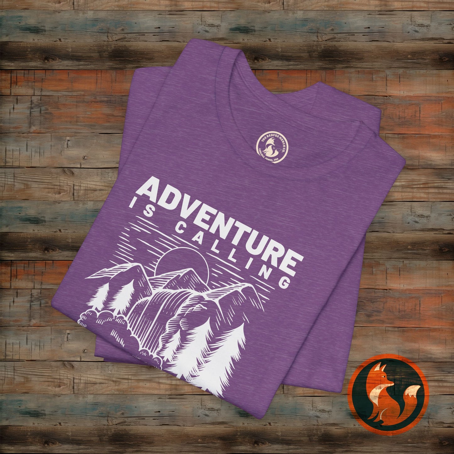 Adventure Is Calling Unisex Tee | Perfect for Outdoor Lovers, Camping, Hiking, Travel, Gifts