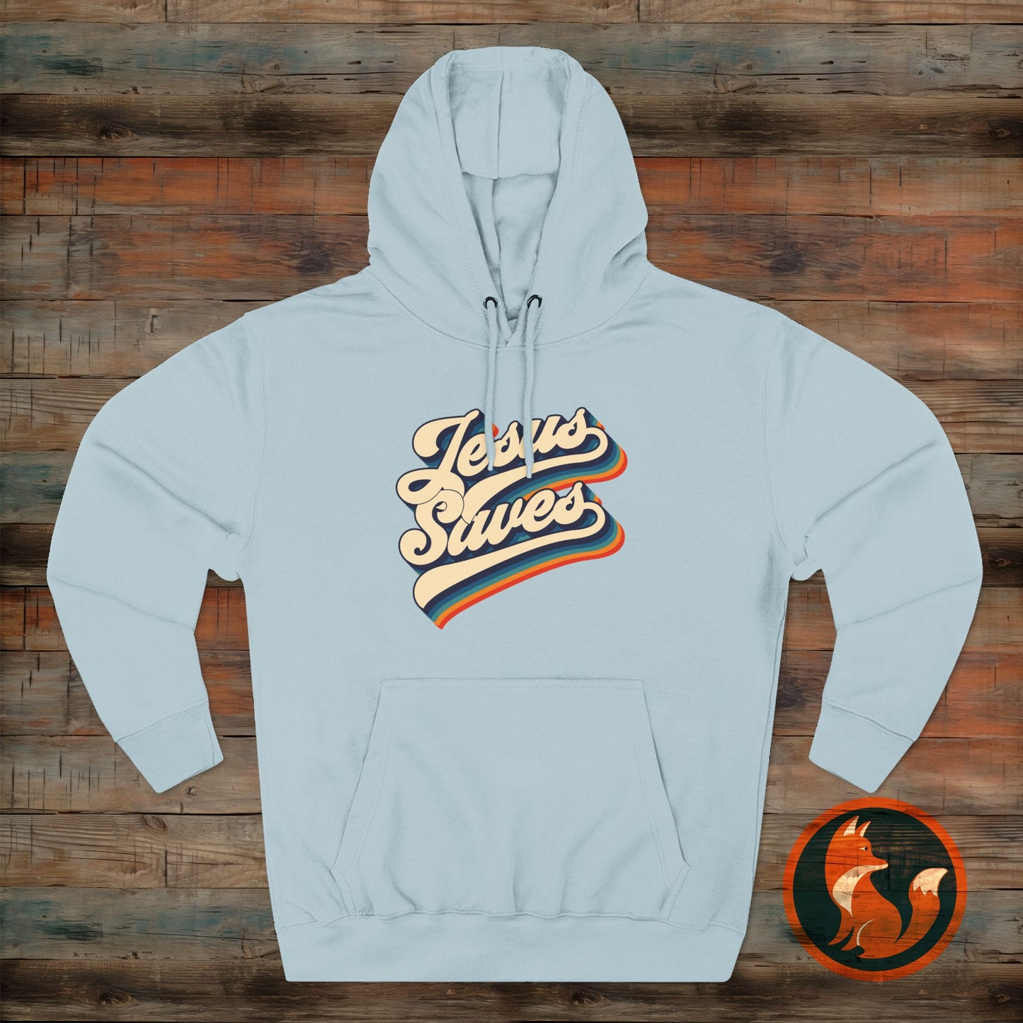 Vintage Jesus Saves Fleece Hoodie, Cozy Religious Sweatshirt, Faith-based Gift, Winter Wardrobe Essential, Perfect for Church Events