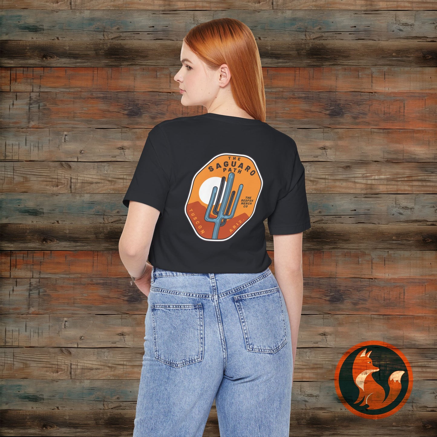 Saguaro Sunset Tee, Unisex Graphic Tee, Desert Vibes Shirt, Travel Souvenir T-Shirt, Outdoor Adventure Wear, Casual Summer Apparel
