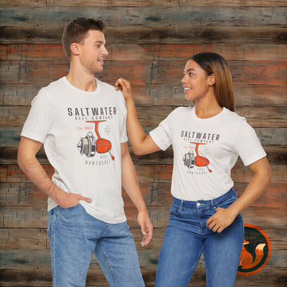 Saltwater Fishing Tee, Vintage Style Shirt, Angler Gift, Beachwear, Casual Outdoor Top, Summer Fishing Apparel