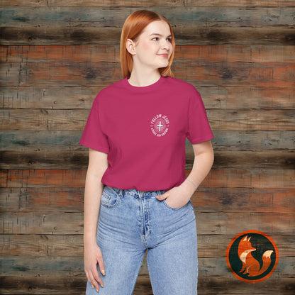 Faith-Inspired Unisex Tee - Follow Jesus Design, Christian Apparel, Inspirational Shirt, Gift for Believers, Religious Tee