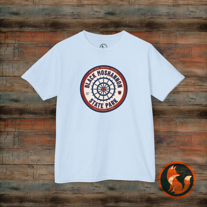 Black Moshannon State Park Kids Tee, Outdoor Adventure Kids Shirt, Nature Lover Gift, Campsite T-Shirt, Summer Family Trip Apparel, Youth Outdoor Clothing