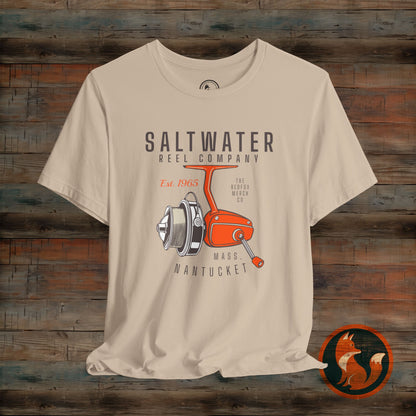 Saltwater Fishing Tee, Vintage Style Shirt, Angler Gift, Beachwear, Casual Outdoor Top, Summer Fishing Apparel