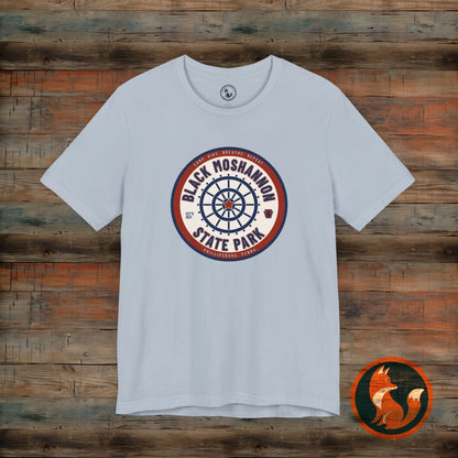 Black Moshannon State Park Tee, Unisex Nature Shirt, Outdoor Adventure Top, Camping Gift, Summer Travel Apparel