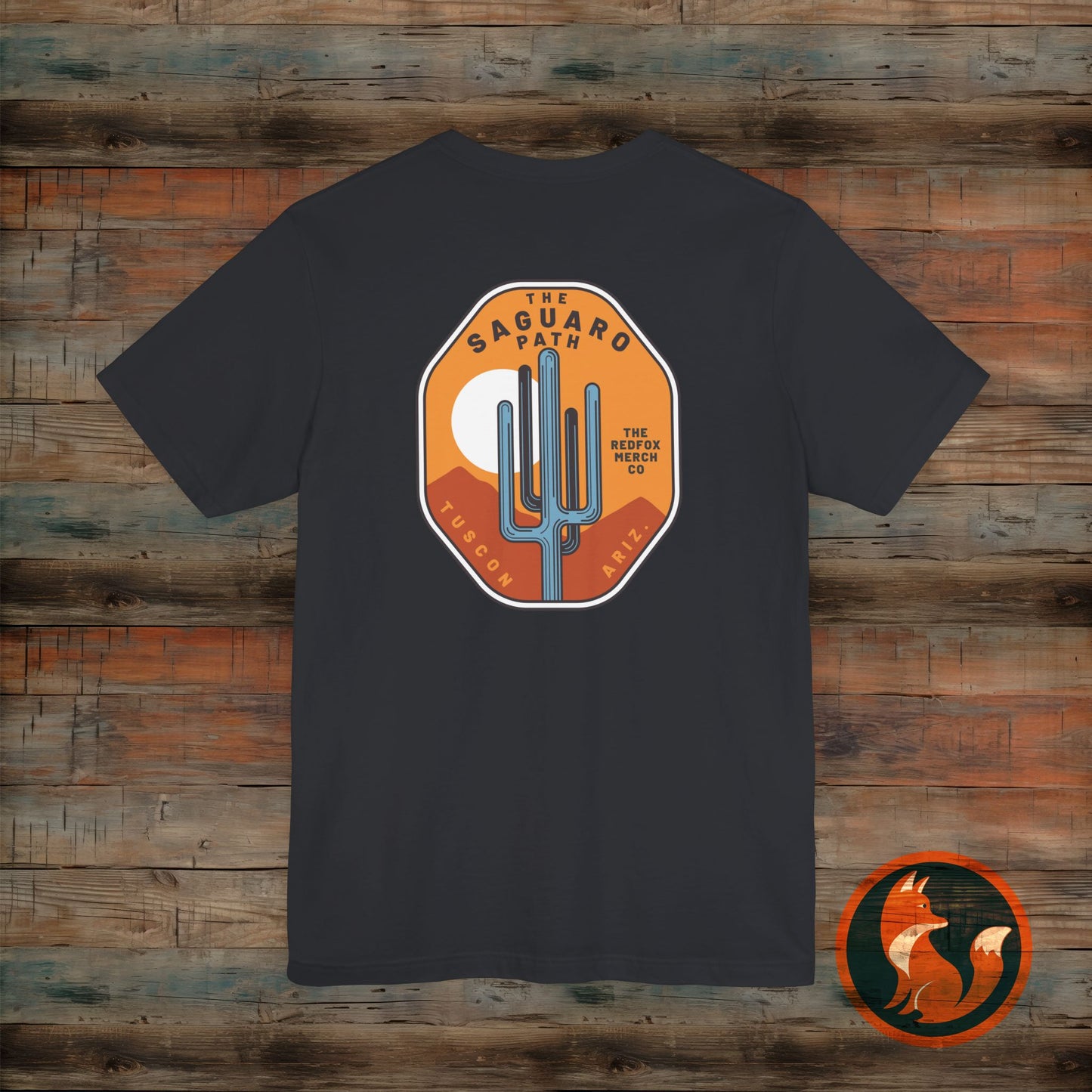 Saguaro Sunset Tee, Unisex Graphic Tee, Desert Vibes Shirt, Travel Souvenir T-Shirt, Outdoor Adventure Wear, Casual Summer Apparel