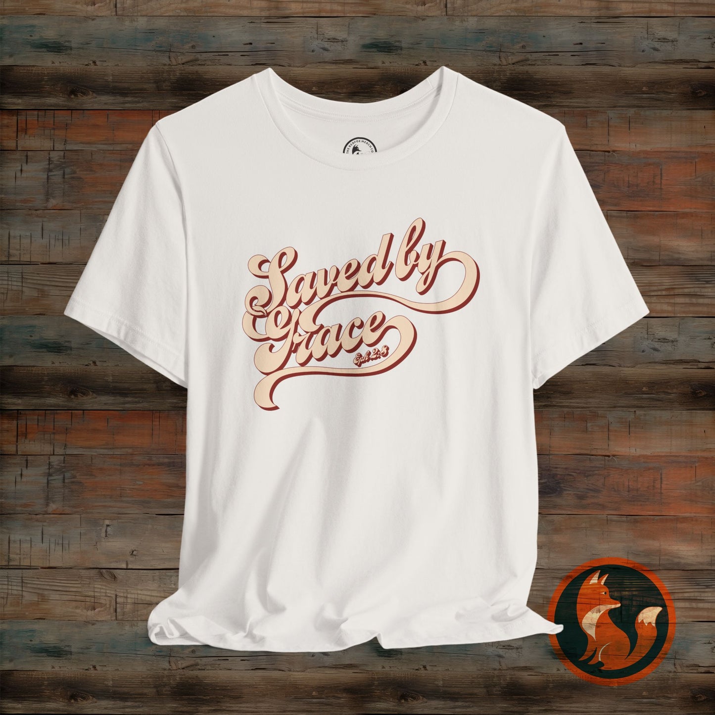 Saved by Grace Unisex Tee, Casual Faith Shirt, Inspirational T-shirt, Christian Apparel, Gift for Believers
