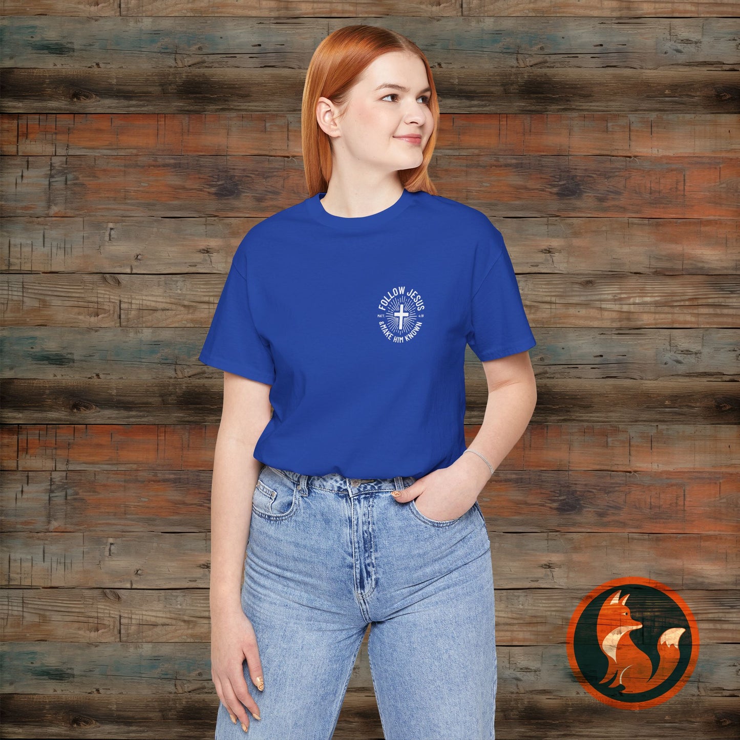 Faith-Inspired Unisex Tee - Follow Jesus Design, Christian Apparel, Inspirational Shirt, Gift for Believers, Religious Tee