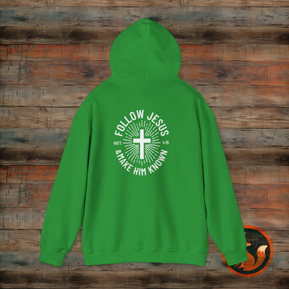Faith-Inspired Hooded Sweatshirt - Follow Jesus Design, Unisex Cozy Pullover, Christian Apparel, Perfect Gift for Believers, Ideal for [...]