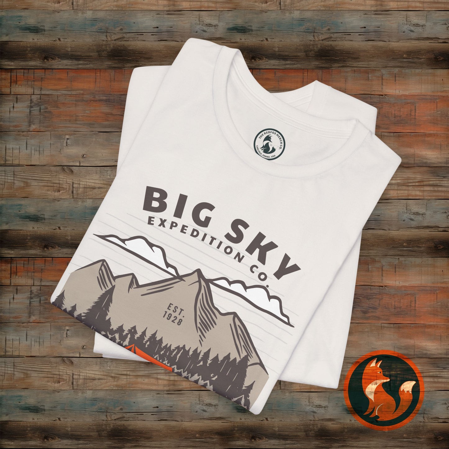 Adventure Inspired Graphic Tee, Outdoor T-Shirt, Camping Apparel, Nature Lover Gift, Travel Shirt, Big Sky Expedition