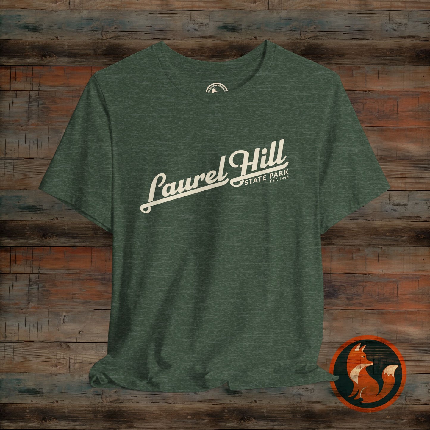 Laurel Hill State Park Tee, Unisex Green Short Sleeve Shirt for Outdoor Lovers, Nature Gift, Adventure Apparel, Hiking T-Shirt, Summer Wear