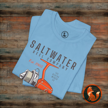 Saltwater Fishing Tee, Vintage Style Shirt, Angler Gift, Beachwear, Casual Outdoor Top, Summer Fishing Apparel