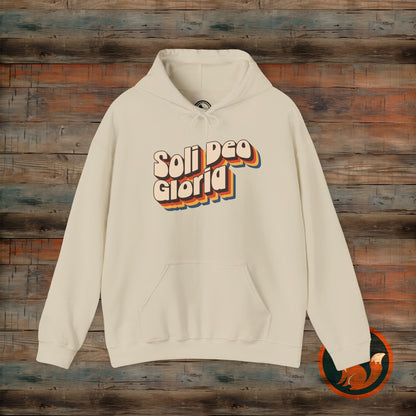 Soli Deo Gloria(Glory to God Alone) Hooded Sweatshirt, Christian Gift, Cozy Layer, Faith-Based Apparel, Unisex Hoodie, Casual Style
