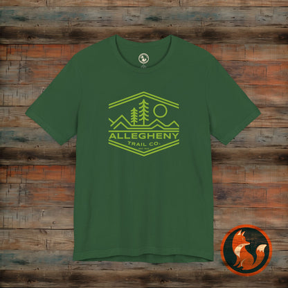 Nature-Inspired Unisex Tee with Allegheny Trail Design, Outdoor Adventure Shirt, Eco-Friendly Apparel, Hiking Gift, Travel T-Shirt
