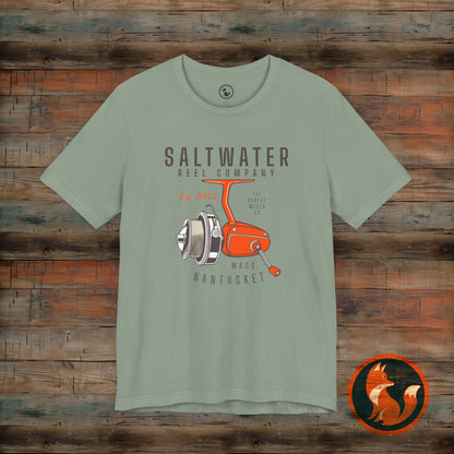 Saltwater Fishing Tee, Vintage Style Shirt, Angler Gift, Beachwear, Casual Outdoor Top, Summer Fishing Apparel