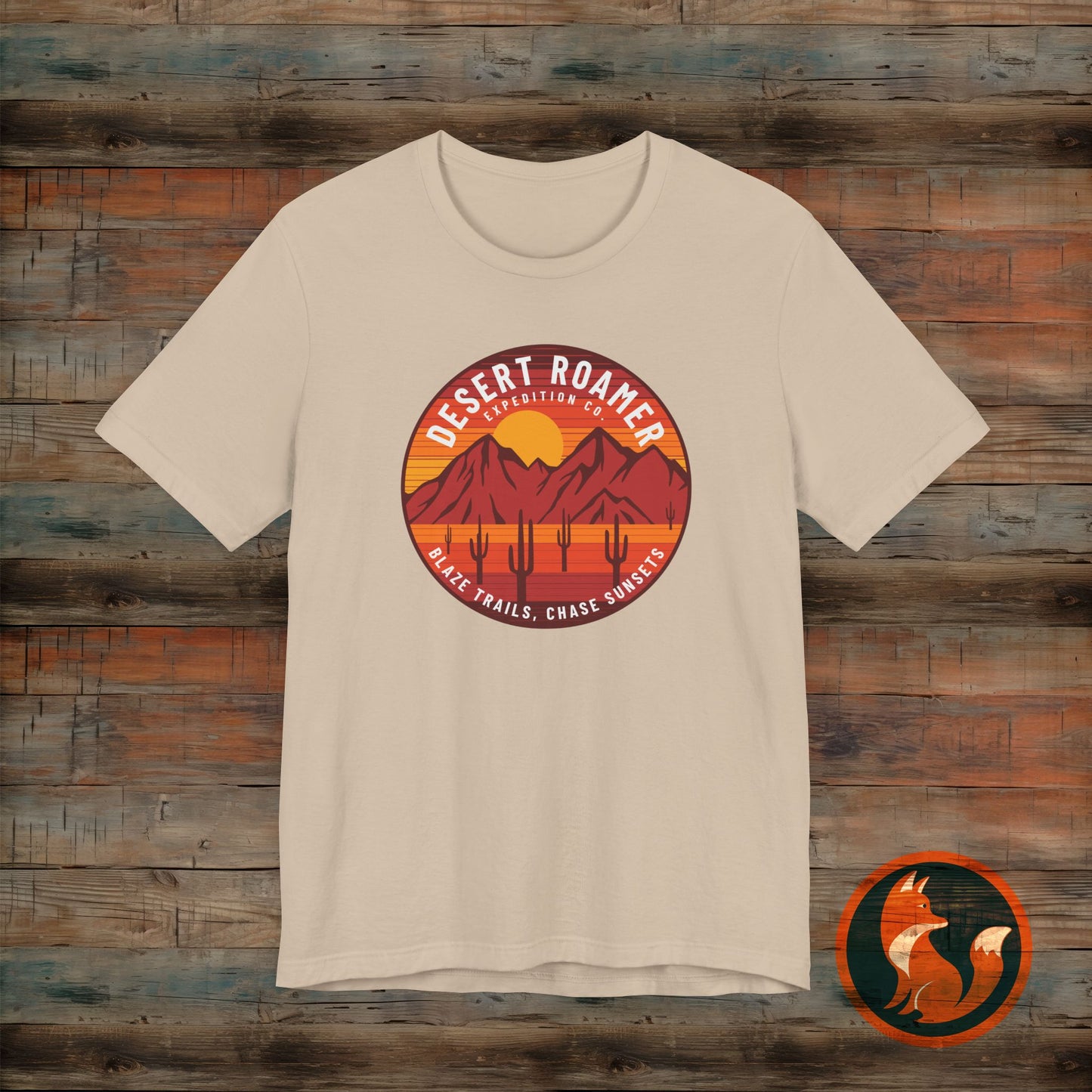 Desert Roamer Tee - Unisex Jersey Short Sleeve Shirt, Hiking Gift, Adventure Apparel, Travel T-Shirt, Outdoorsy Style