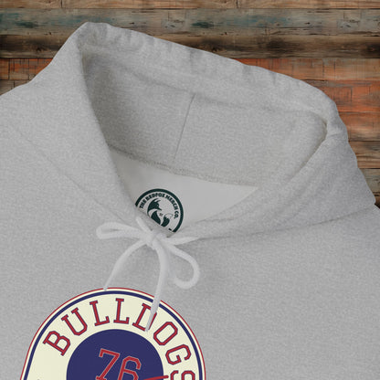 Vintage Bulldogs Hoodie, Unisex Sports Sweatshirt, Philadelphia Apparel, Cozy Game Day Gear, Unique Gift for Him/Her