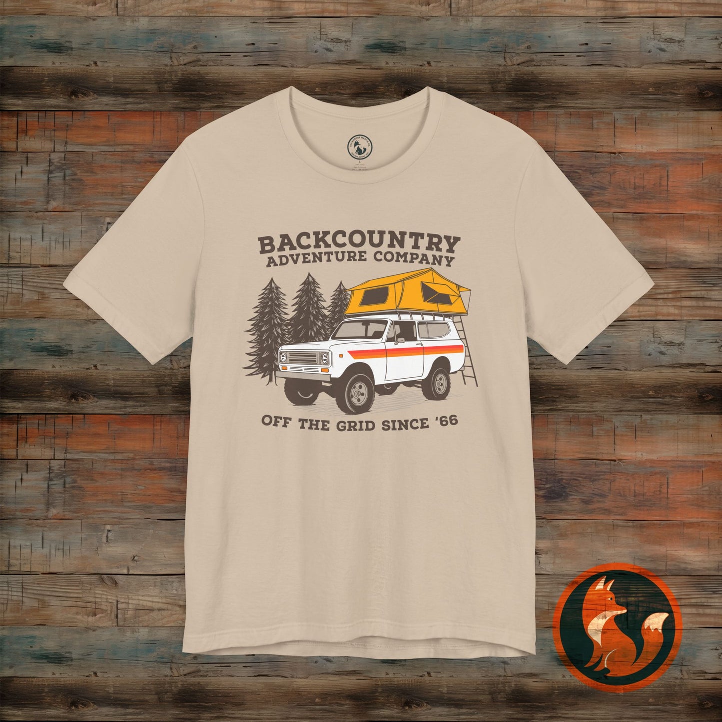 Backcountry Adventure Company Tee, Vintage Camping Shirt, Outdoor Enthusiast Gift, Unisex Graphic Tee, Travel Lover Apparel