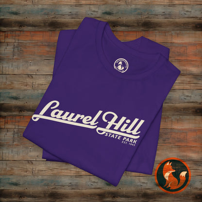 Laurel Hill State Park Tee, Unisex Green Short Sleeve Shirt for Outdoor Lovers, Nature Gift, Adventure Apparel, Hiking T-Shirt, Summer Wear