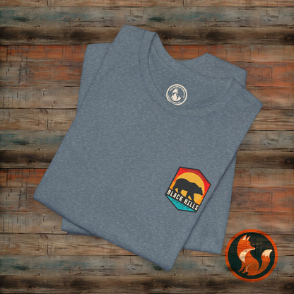 Black Hills Bear Short Sleeve Tee | Adventure Shirt, Nature Lover Gift, Hiking Apparel, Travel Tee, Outdoor Enthusiast Wear