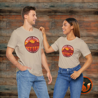Desert Roamer Tee - Unisex Jersey Short Sleeve Shirt, Hiking Gift, Adventure Apparel, Travel T-Shirt, Outdoorsy Style