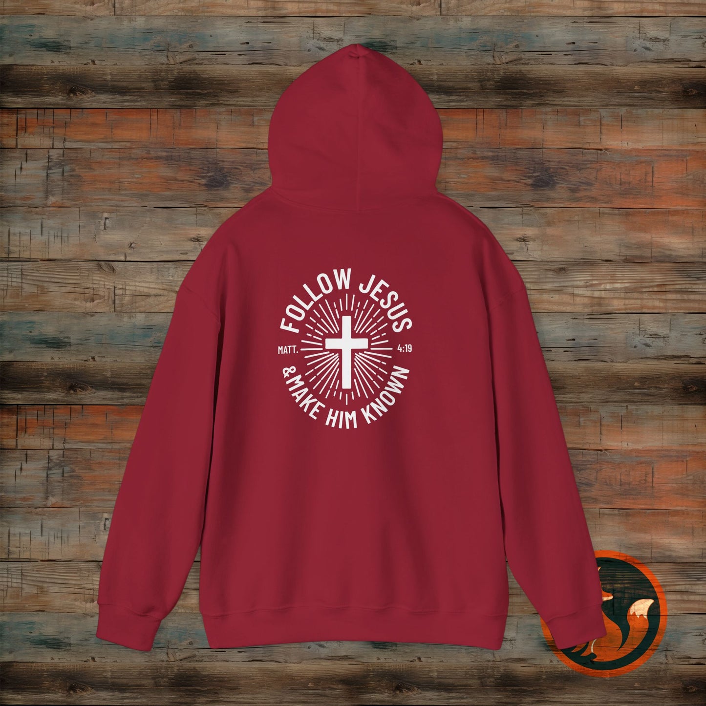 Faith-Inspired Hooded Sweatshirt - Follow Jesus Design, Unisex Cozy Pullover, Christian Apparel, Perfect Gift for Believers, Ideal for [...]