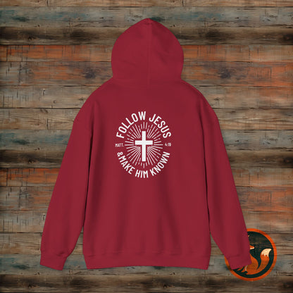 Faith-Inspired Hooded Sweatshirt - Follow Jesus Design, Unisex Cozy Pullover, Christian Apparel, Perfect Gift for Believers, Ideal for [...]