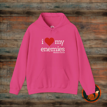 I love My Enemies Hoodie - Unisex Heavy Blend Sweatshirt, Christian Apparel, Gift for Faith Lovers, Inspirational Clothing, Cozy [...]