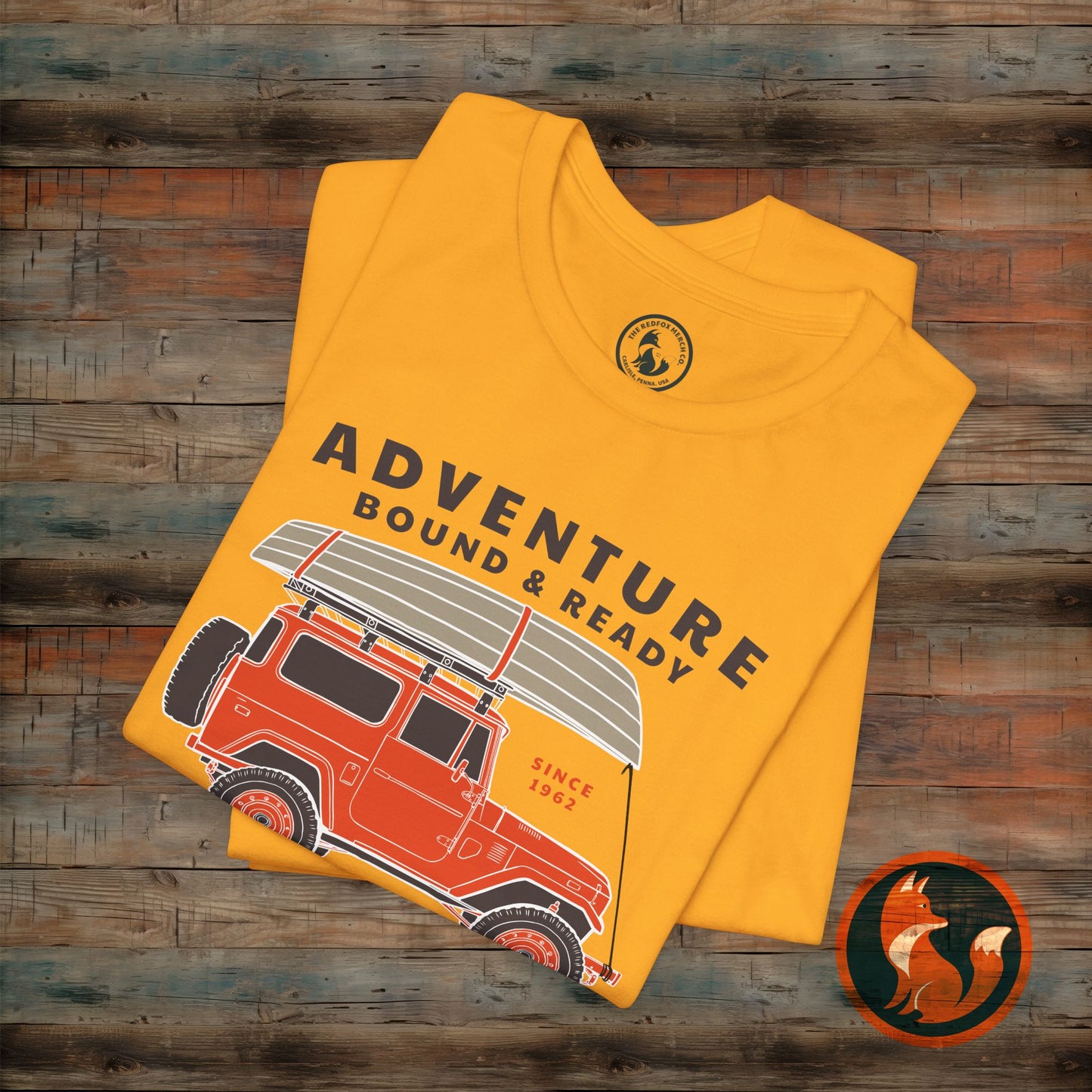 Adventure Bound & Ready Tee, Unisex T-Shirt, Outdoor Apparel, Camping Gift, Travel Shirt, Adventure Lover's Top