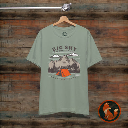 Adventure Inspired Graphic Tee, Outdoor T-Shirt, Camping Apparel, Nature Lover Gift, Travel Shirt, Big Sky Expedition