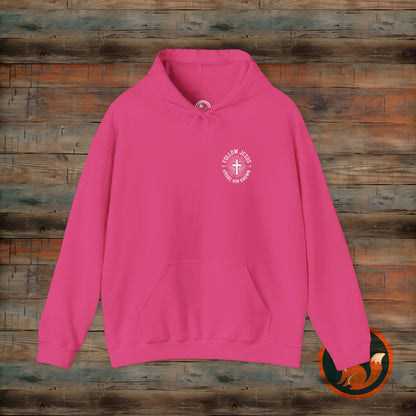 Faith-Inspired Hooded Sweatshirt - Follow Jesus Design, Unisex Cozy Pullover, Christian Apparel, Perfect Gift for Believers, Ideal for [...]