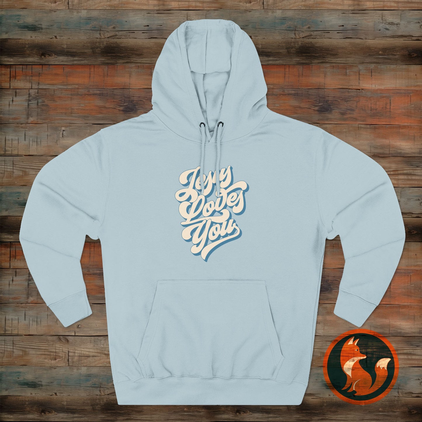 Jesus Loves You Fleece Hoodie - Perfect for Fall and Winter, Casual Wear, Comfortable Fashion, Every Day Essentials