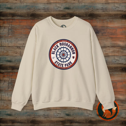 Unisex Heavy Blend™ Crewneck Sweatshirt - Vintage Black Moshanon State Park Design, Outdoor Adventure Wear, Perfect Gift for Nature [...]