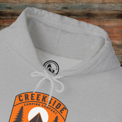 Creekside Retreat Unisex Hoodie, Camping Sweatshirt, Outdoor Adventure Apparel, Cozy Gift for Nature Lovers, Hiking Hooded Sweatshirt