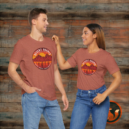 Desert Roamer Tee - Unisex Jersey Short Sleeve Shirt, Hiking Gift, Adventure Apparel, Travel T-Shirt, Outdoorsy Style